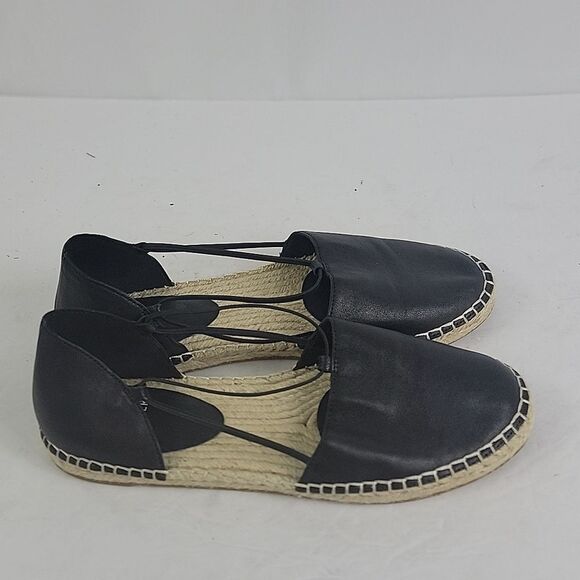 Eileen Fisher Lee Espadrille Black Flat Women's Shoes. - Picture 7 of 13